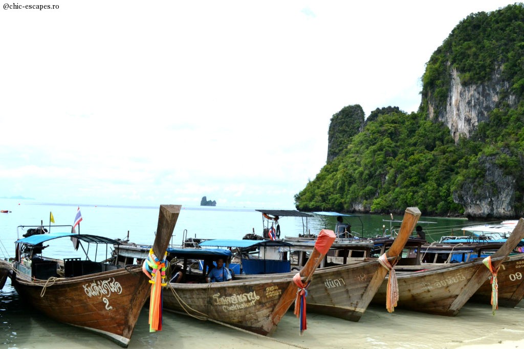 Long tail boats in Thailand 