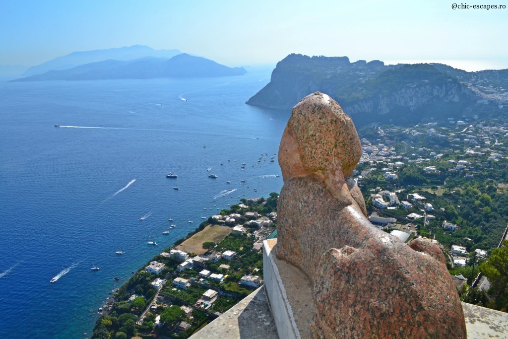 Villa San Michelle in Capri and the famous Sphinx 