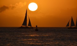 Key West Sunset: Ships that pass in the night, and speak each other in passing